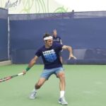 【テニスプレーヤー参考動画F8】ロジャーフェデラー-横視点の練習風景（スロー）