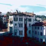 ルガーノ（Lugano）ホテルフェデラーレ近くからドローンで撮影した風景